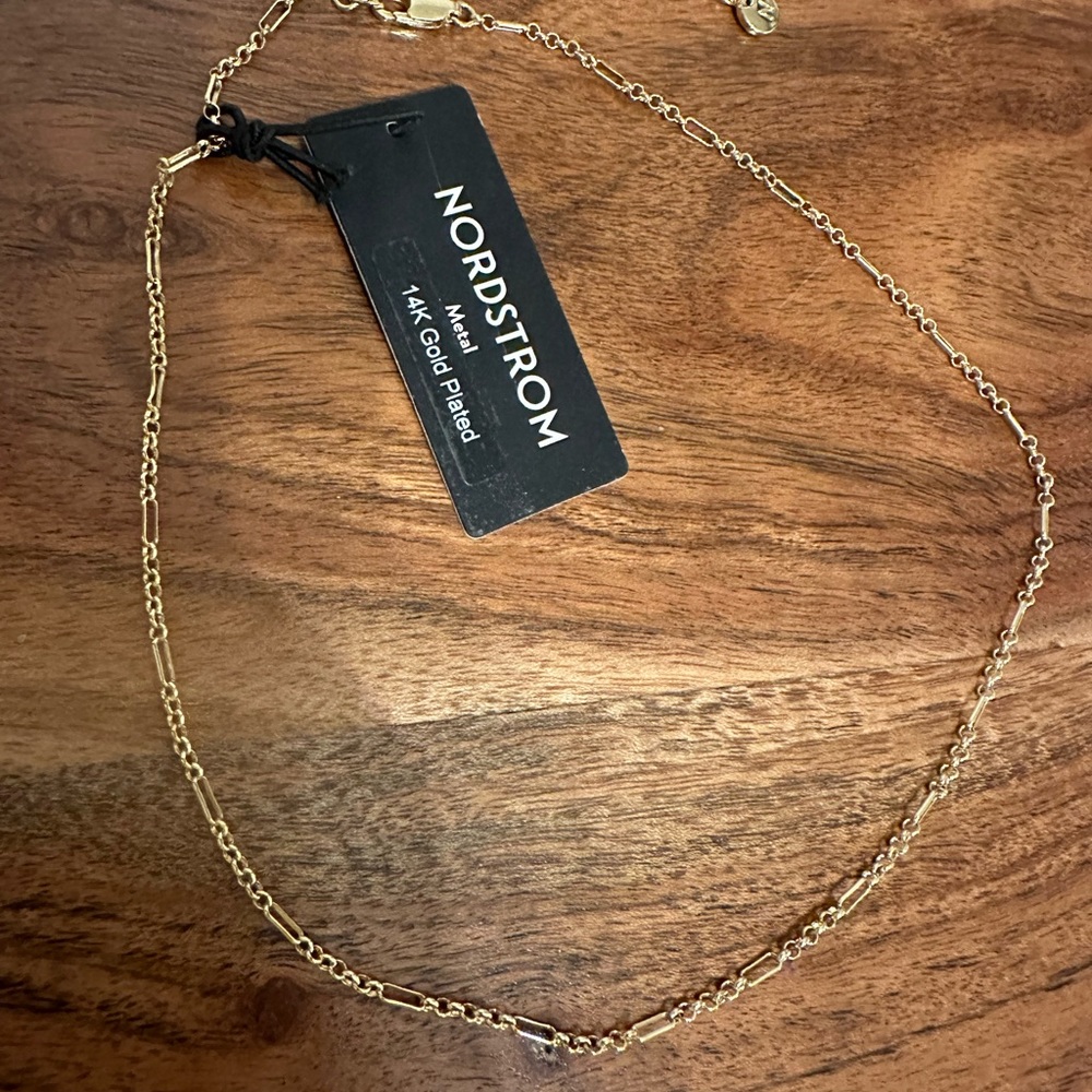 NWT 14k Gold Plated Nordstrom chain Necklace